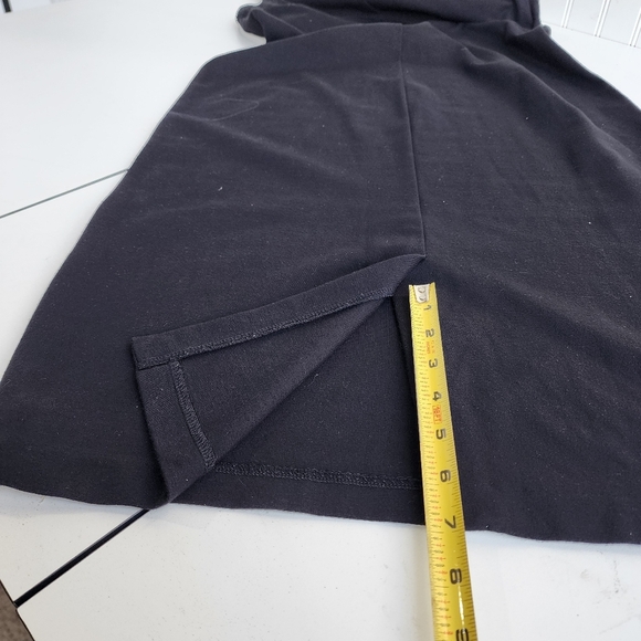 Talbots Black Gem Neck Sleeveless Shift Midi Sleveless Stretch Dress Sz 10 - Picture 15 of 16